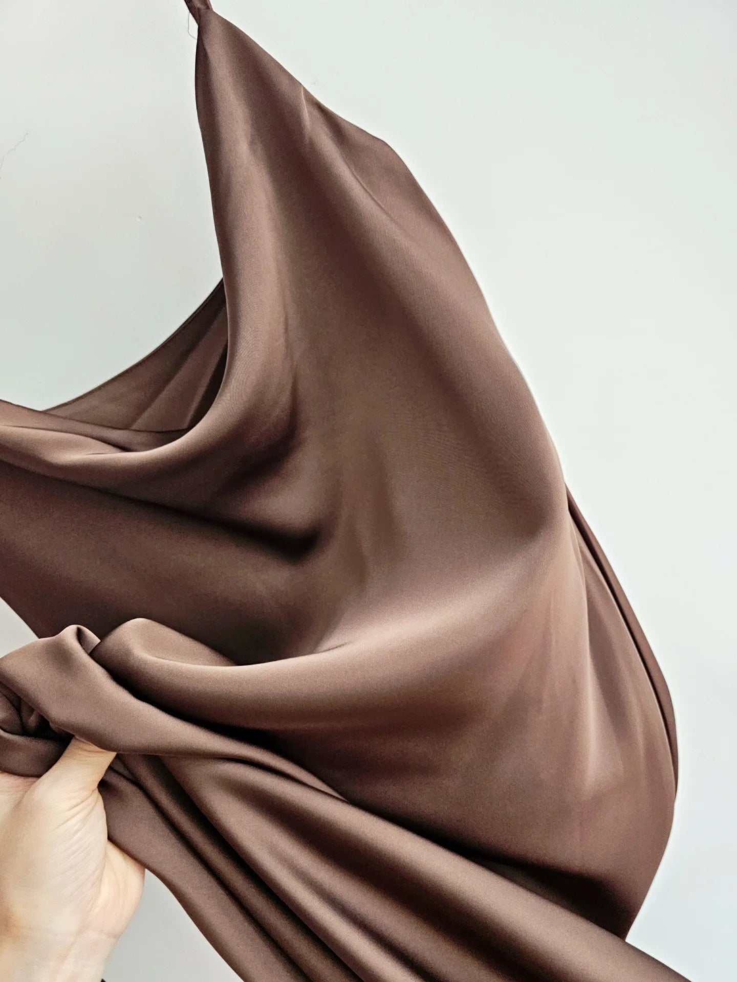 Acetate Satin Long Dress Women's Vacation Gown U-Neck Strapless Luxury Elegant Draped Skirt Three-Dimensional Effect Dyed