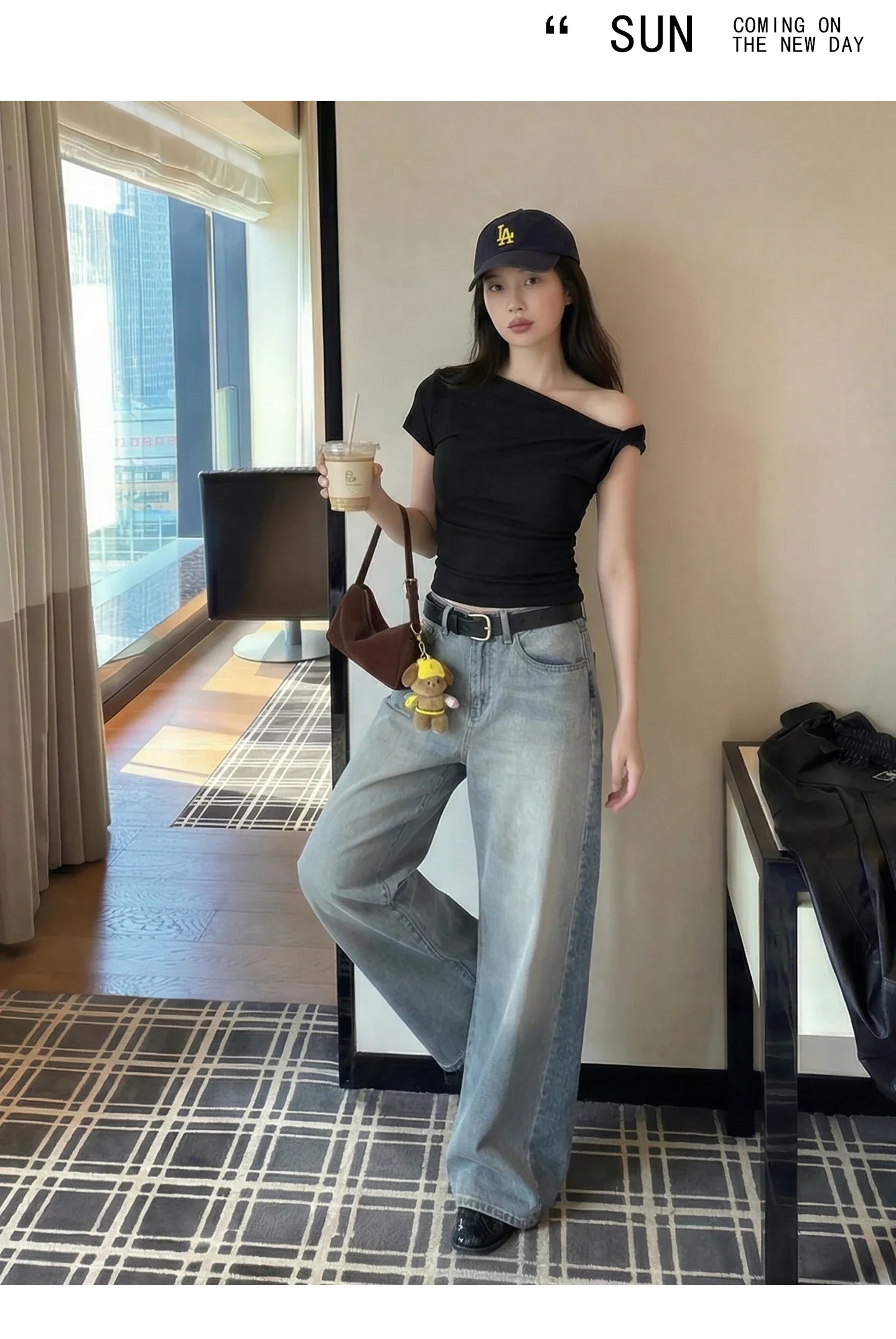 White Diagonal Shoulder Short Sleeve Crop Top 2026 Summer Solid Waist Pleated Women T-shirt Korean Style Minimalist Slim Tee