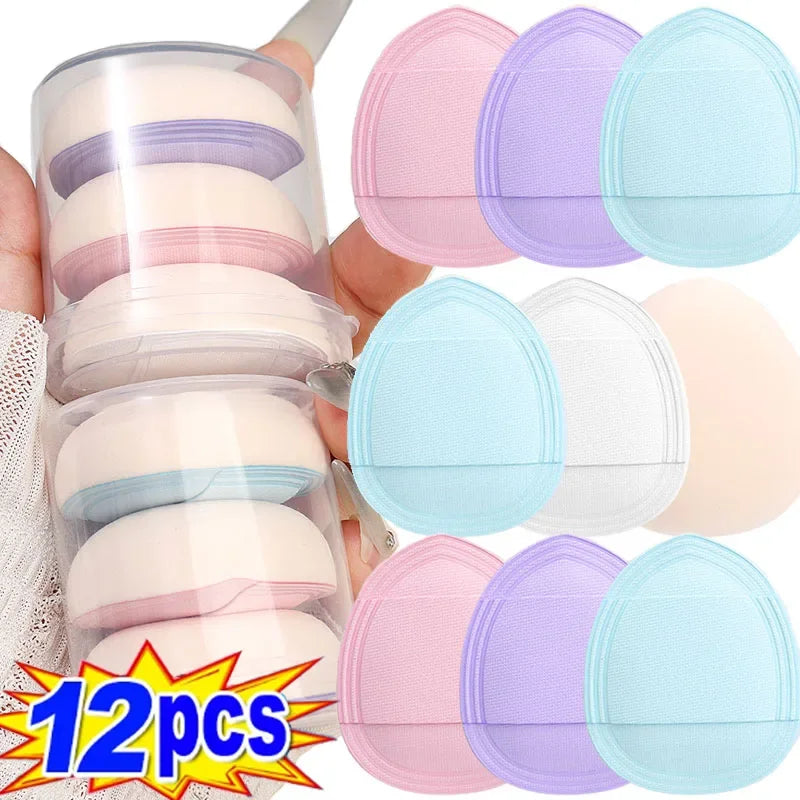 Wet Dry Use Mini Finger Powder Puff Random Color Facial Detail Air Cushion Concealer Blusher Makeup Cosmetics Puff Beauty Tools
