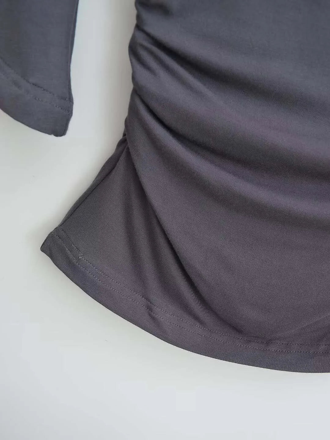 Korean style Women Summer Sexy Bat Sleeve Slash Neck Off Shoulder T-shirt Cinching Waist Solid Slim Top