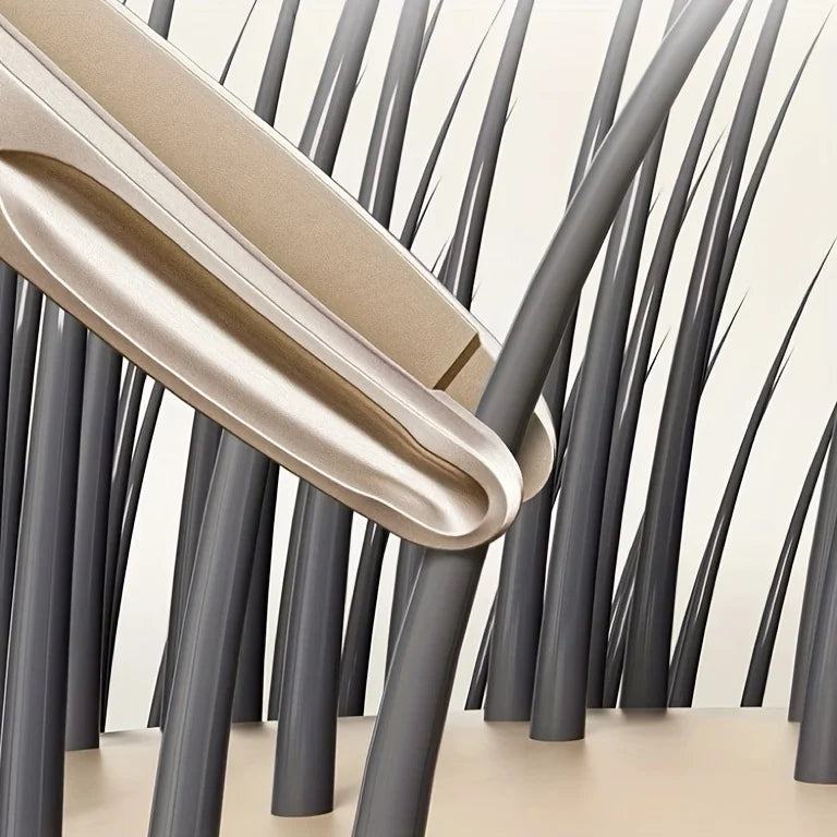 Stainless Steel Eyebrow Clips for Precision Beard and Mustache Trimming Gentle on Light Beige Round Head Tweezers
