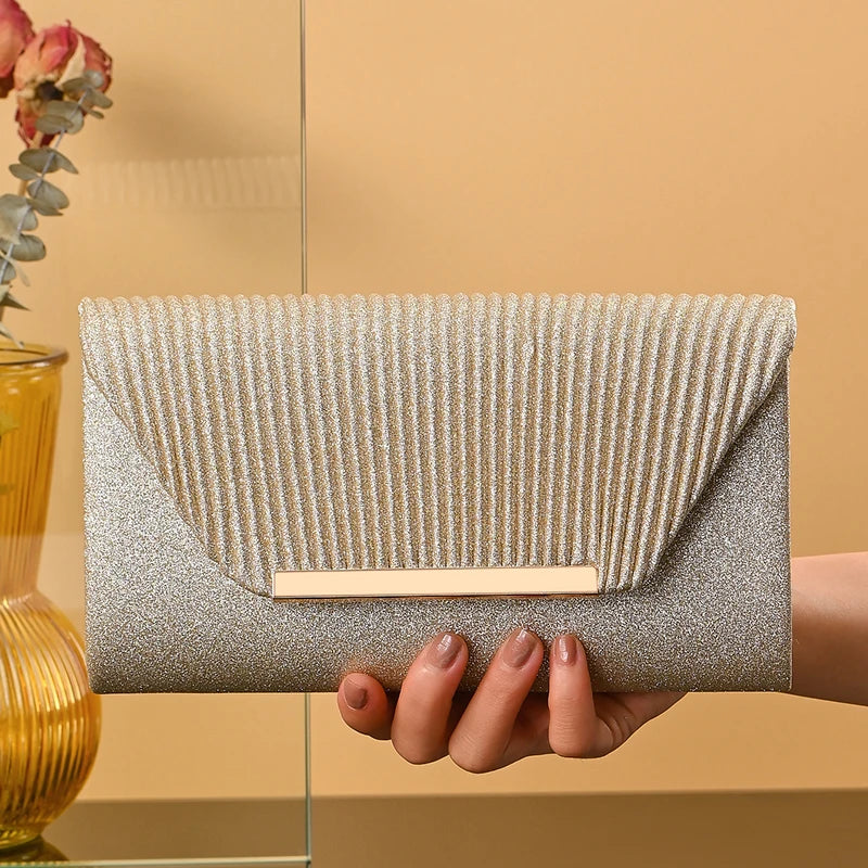 Fashion Elegant Clutch Bag New 2026 Hot Selling Chain Dinner Bag Bride Bridesmaid Lady Handbag Factory Outlet