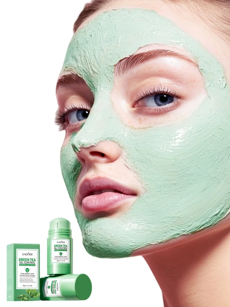 40g Mugwort Mud Mask Stick, Gentle Cleansing Mud Mask, Deeply Controls Oil and Purifies the Skin, Provides Moisturizing and Nourishing Benefits