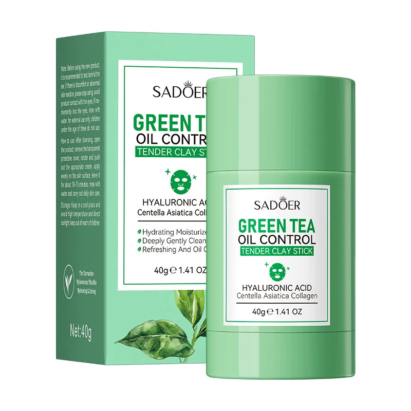 40g Mugwort Mud Mask Stick, Gentle Cleansing Mud Mask, Deeply Controls Oil and Purifies the Skin, Provides Moisturizing and Nourishing Benefits