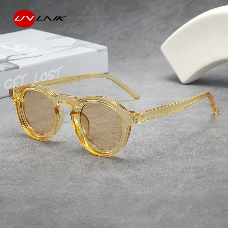Fashion Luxury Brand Sunglasses Round Retro Sun Glasses Trendy Designer Sunglasses Premium Anti-Uv Sun Glasses