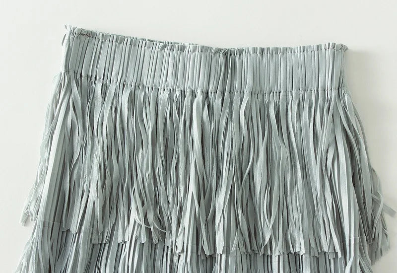 Luxury Multi Solid Colors Pleated Skirt for Women's Large Hem Folds A-line Skirts Female 2025 Loose Fashion Skirts Casual 0666