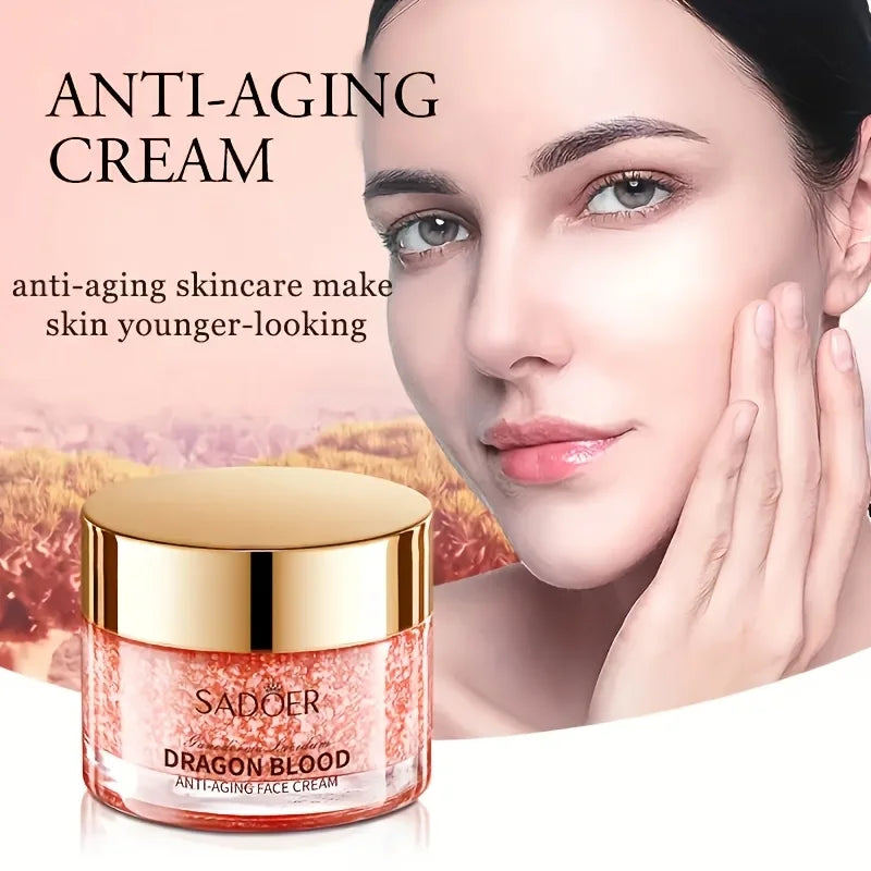 Dragon Blood Face Cream Natural Ganoderma Extract Firming Deep Hydration Fade Fine Lines Radiant Daily Night Facial Care Cream