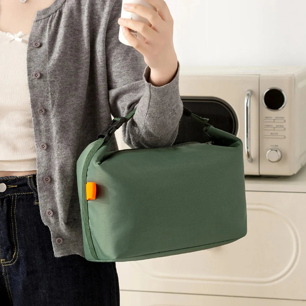 Fiambrera minimalista japonesa, bolsa Bento isotérmica de papel de aluminio grueso para el trabajo, la escuela, picnic, paquete para exteriores