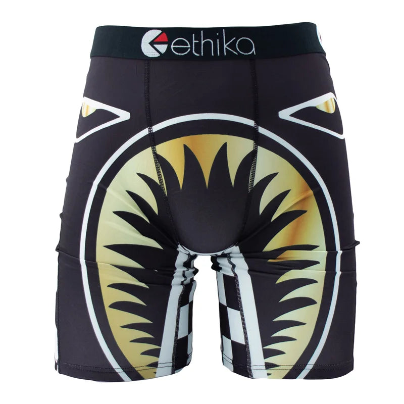 Ethika Men's Boxers Breathable Mesh Crotch Trunks Plus Size S To 3XL Comfort Fit