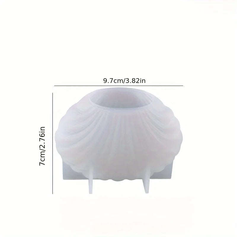 3D Shell Silicone Candle Mold For DIY Aromatherapy Wax Crafts Scented Candles Crafters