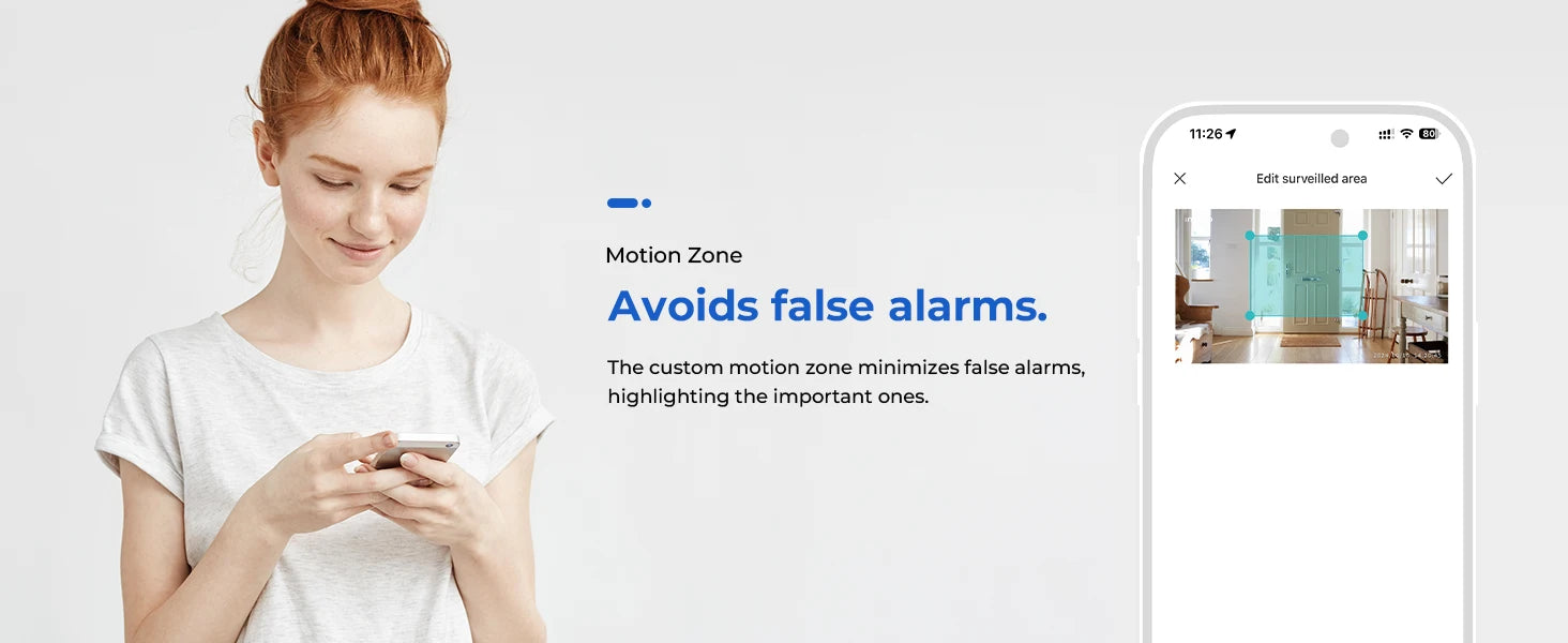 IMILAB Baby Monitor Indoor Security Camera with AI Detection Night Vision 2-Way Audio 360° PTZ Compatible with Xiaomi Home App