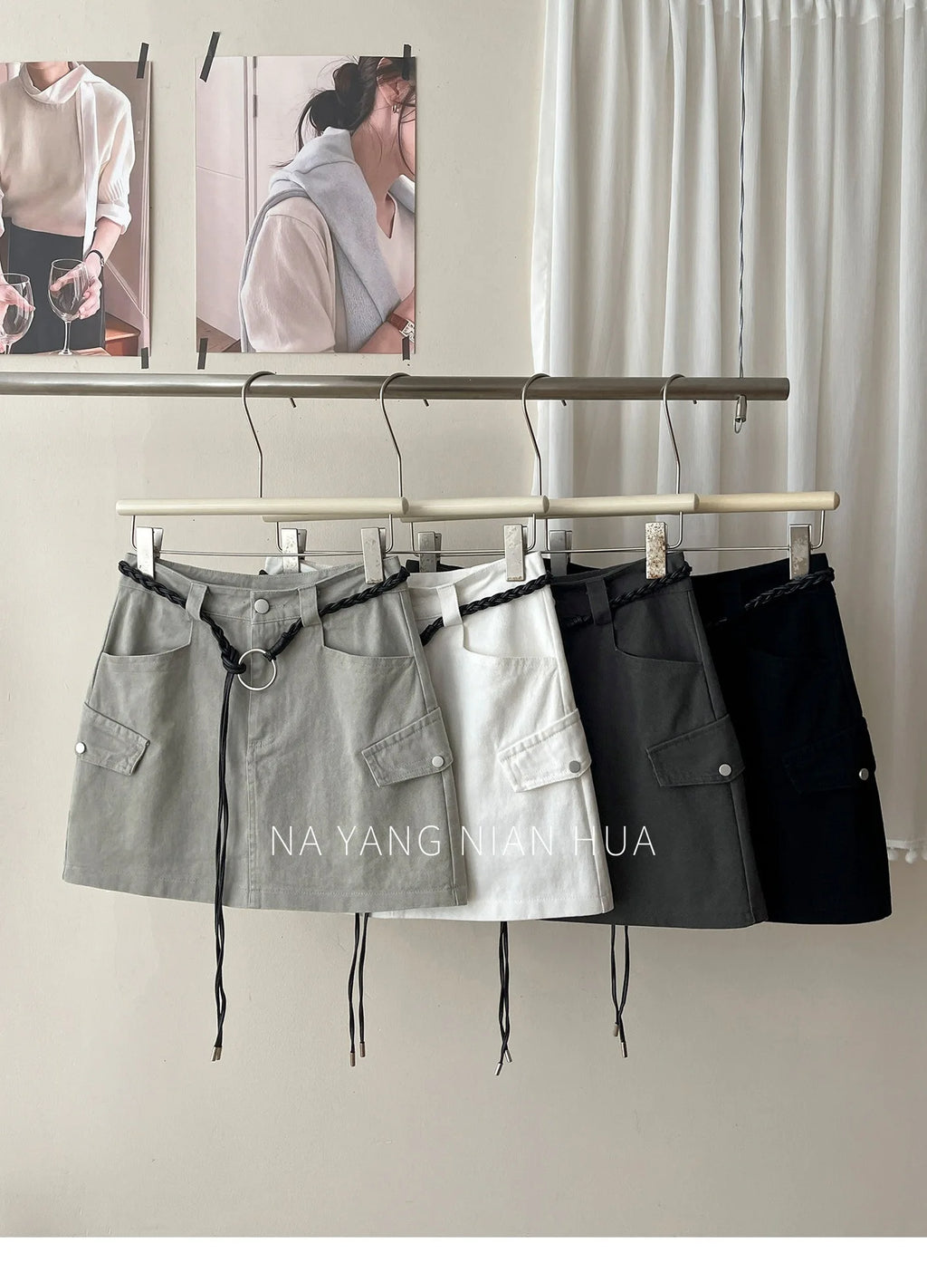 American Retro Versatile Denim Washed Cotton Workwear Mini Skirt Women Summer Korean Chic Bodycon Sexy A-Line Half-length Skirt