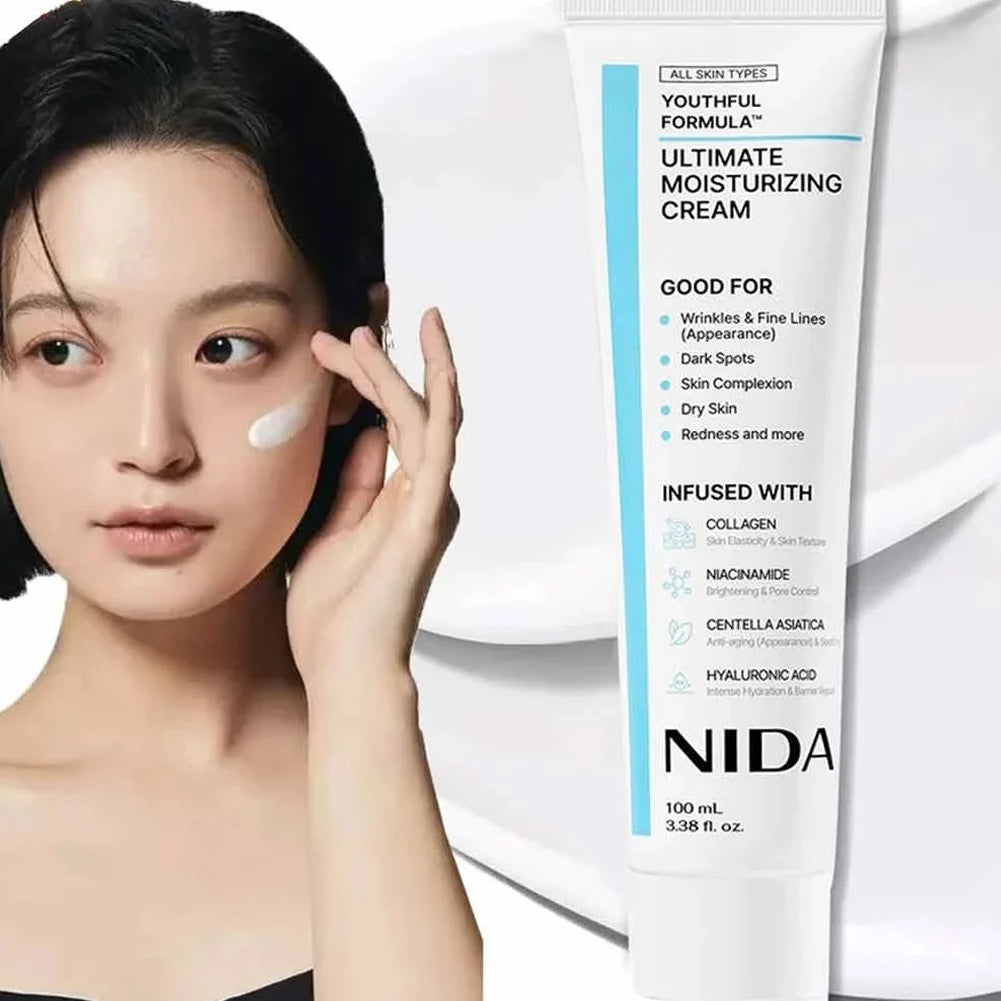 Korea Nida Moisturizing Ultimate Cream Daily Facial Skin Care Tighten Shrink Pores Improve Fine Lines Rejuvenating Facial Skin