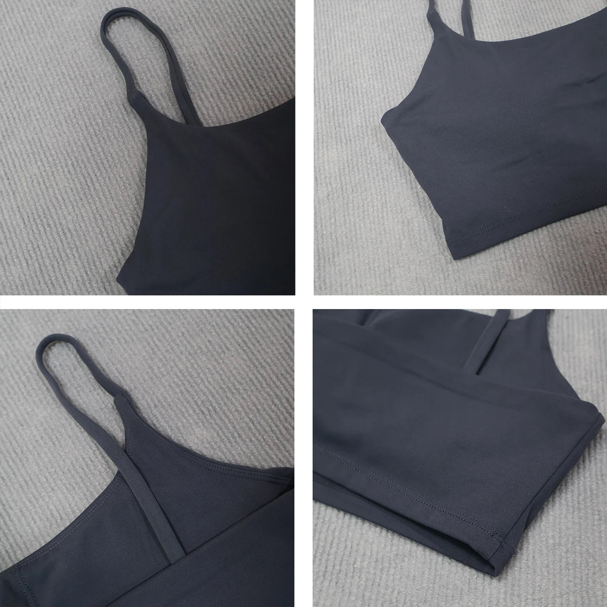 Ctenkevet Women's Push-Up Gym Workout Yoga Bra Female Backless Shockproof Fitness Crop Top Sports Underwear Woman