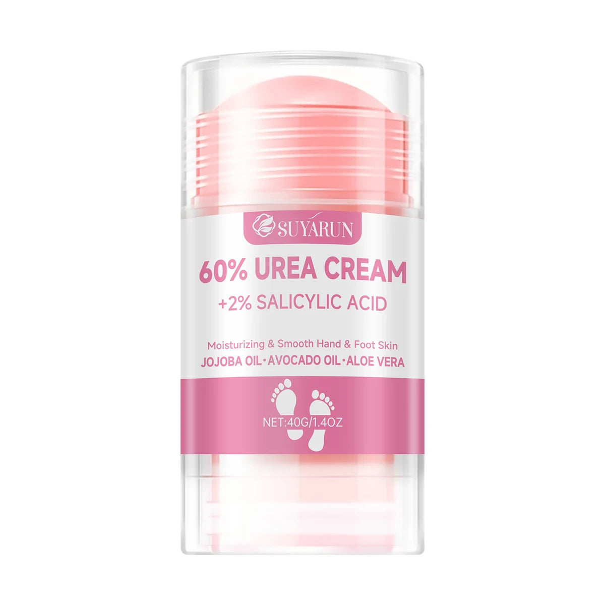 SUYARUN 60% Urea Foot Cream Stick - Moisturizing & Exfoliating, Cracked Heel Repair, Deep Hydration for Dry Feet, Long Protectio