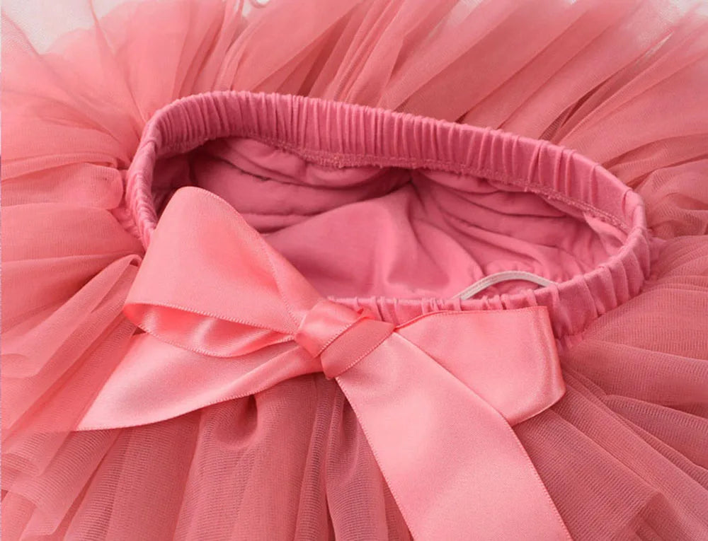 Rainbow Tulle Girls Tutu Skirt Princess Pettiskirt Baby Ballet Party Performance Clothes Newborn Photography Outfit for Kids