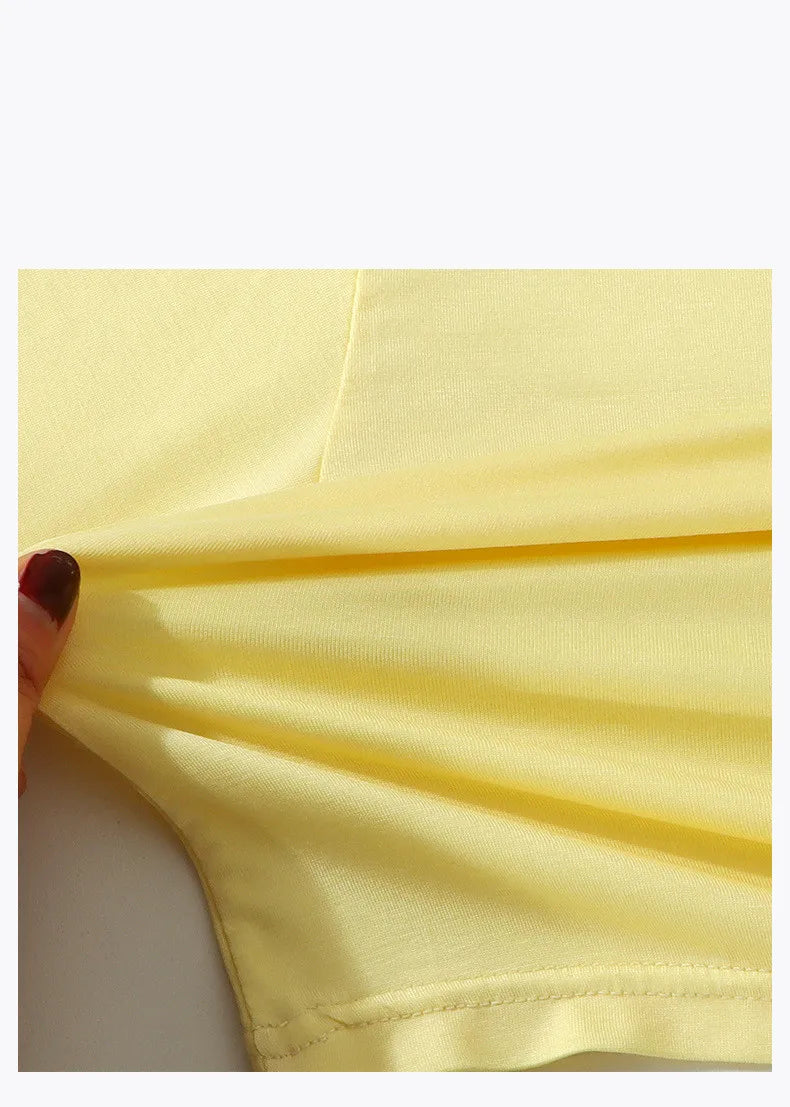 2PCS Children's Lyocell Thin Homewear Clothes Summer Kids Air Conditioning Mid-length Sleeve Tops+Long Pants Pajamas Set
