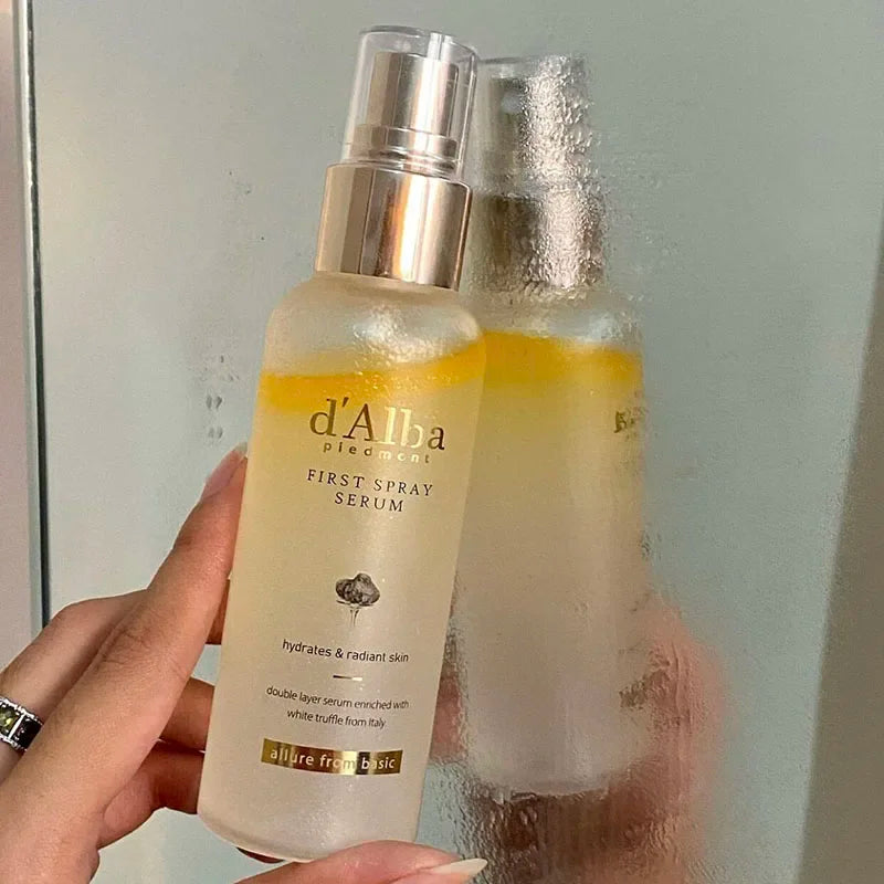 Dalba White Truffle Essence Spray Hydrates Moisturizes Relieves Dryness Soothes Redness and Sensitivity Firms and Brightens Skin