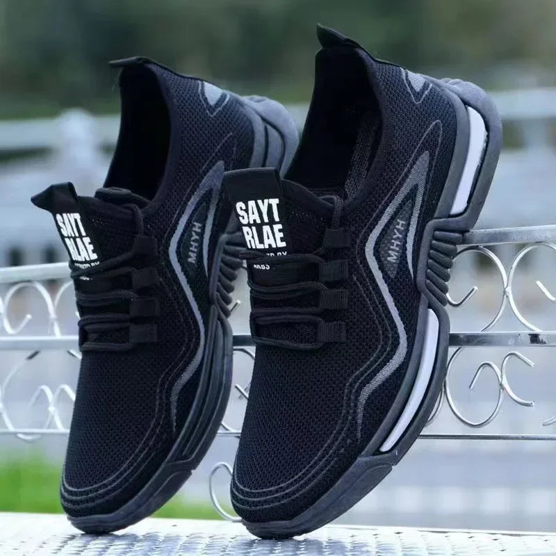 Men Shoes Slip On Fashion Sneakers Male Sport Running Shoes Breathable Gym Training Walking Tennis Shoes Non Slip Workout Flats