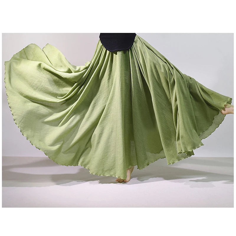 2026 Women Cotton And Linen Long Skirts High Waist Good Quality Women Summer Boho Maxi Skirts Brand Faldas Femme Streetwear