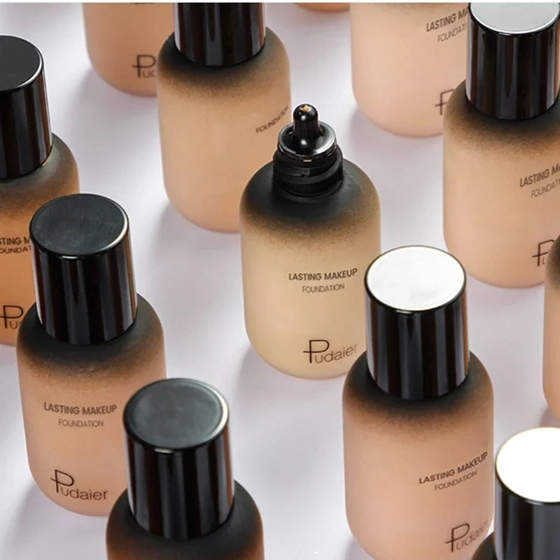 Face Foundation Makeup Base Cream Mineral Full Coverage Concealer No Cracking No Drying Waterproof Face Corrector