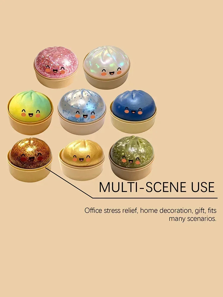 Viral Dumpling Squishy ULTRA RARE Gold Glitter Hidden Edition Dumpling Squishies Squishy Dumpling Slow Rise Stress Relief Soft.