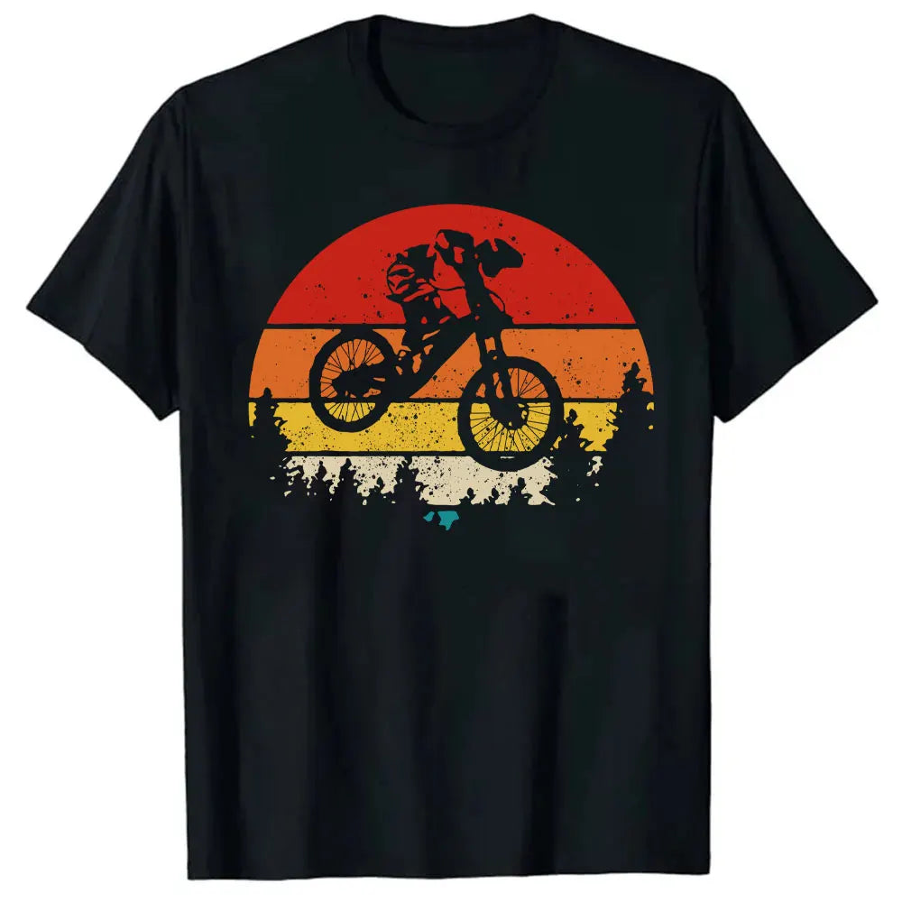 Men Clothing Mountain Bike Cycle Male Tshirts Vintage Downhill Mount Mtb Hombre Tops For Men Fashion Print Tee Roupas Masculinas