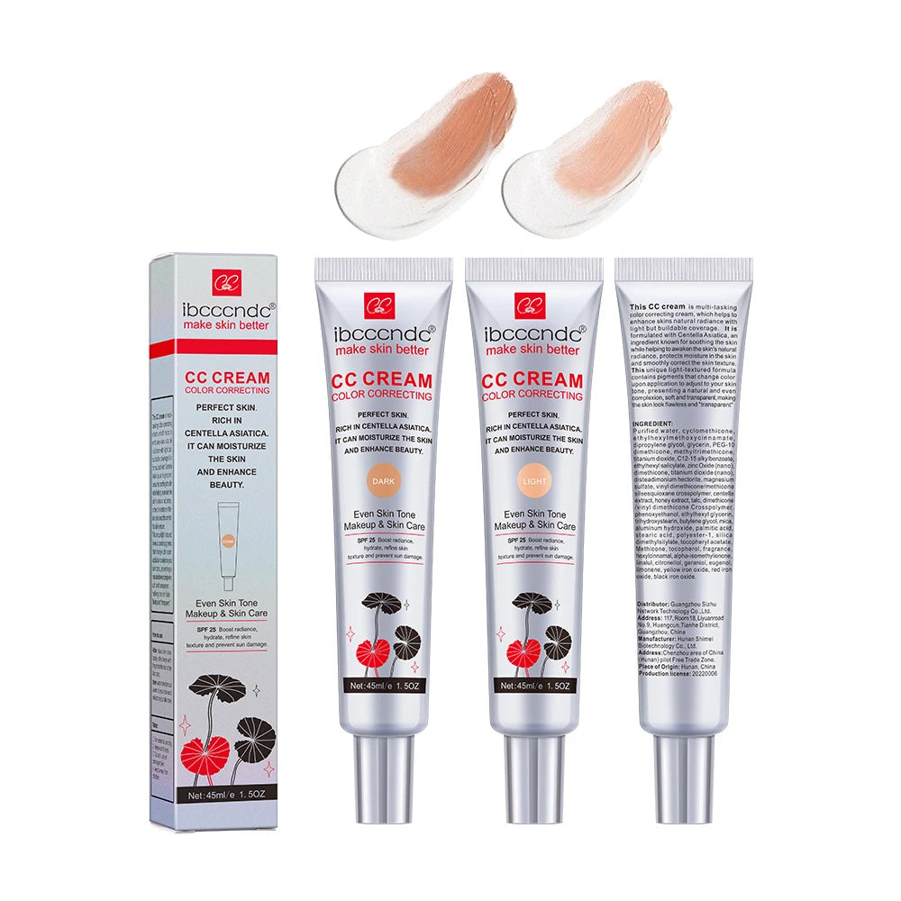 Erborian CC Cream Concealer Hydrating Full Coverage Foundation For Women Radiant Flawless Finish