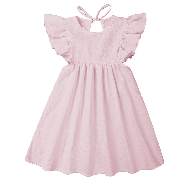 Girls Ruffle Princess Sundress  | Cotton  Party Dress
