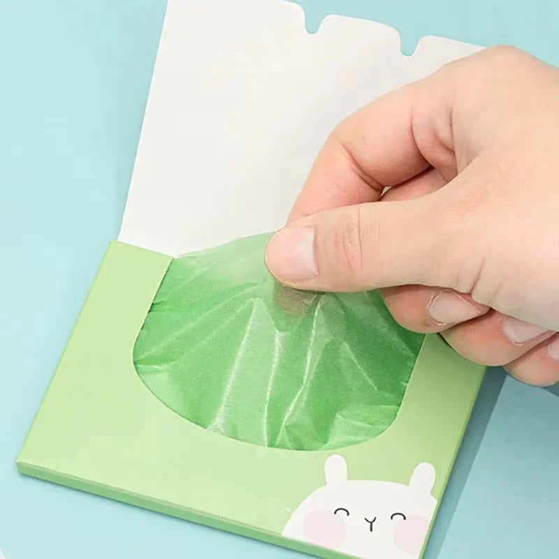 100pcs Fragrance Facial Oil Absorbing Paper facial absorbent paper Face Oil Absorbing Sheets Makeup Tools Skin Care for Women