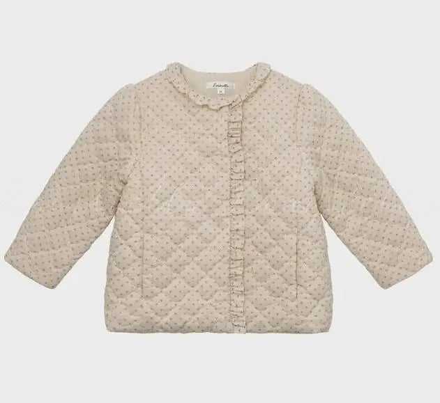 Kids Dress Aw25 Lou Girls Cute Warm Jacket Coat Outear Child Cotton Corduroy Princess Dresses