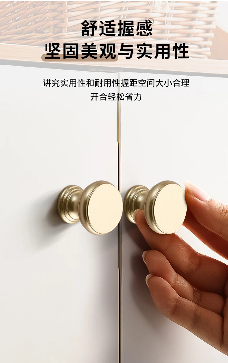 Handles Drawer Cabinet Furniture Kitchen Handles for Cabinet Knob Door Drawer Furniture Kitchen Golden Silvery European Style