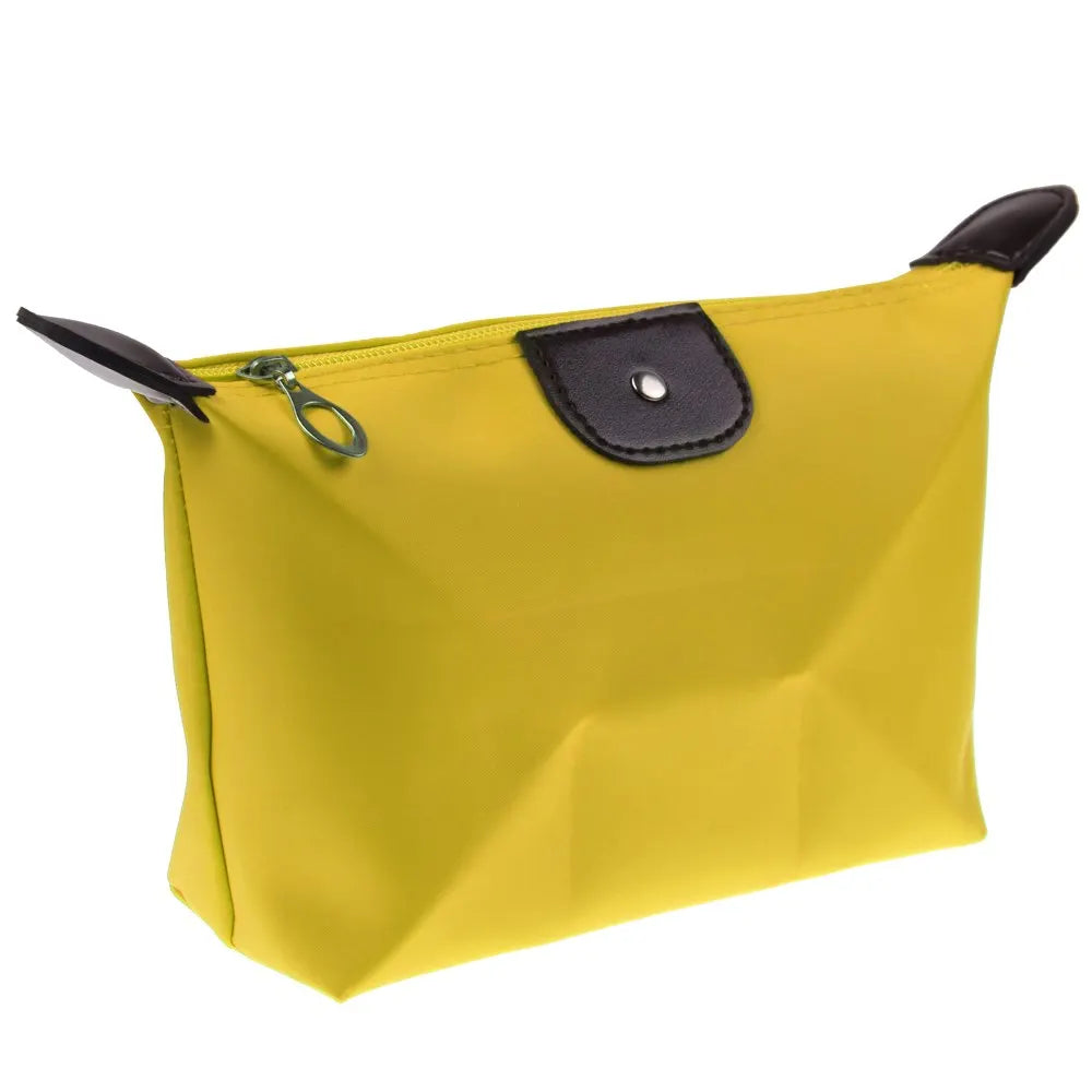 Korean Dumpling Cosmetic Bags Travel Handbag Portable Women'S Makeup Holder Toiletry Pouch Waterproof Candy Colored Beauty Purse