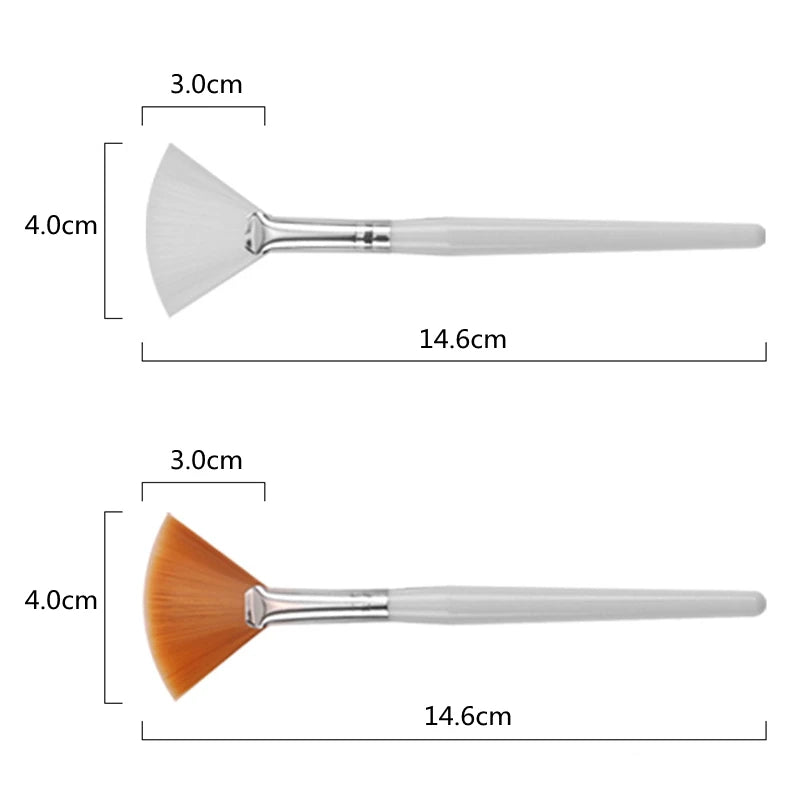 10/20/50Pcs Fan Shape Foundation Makeup Brushes Multifunctional Facial Mask Brush Essential Oil Women'S Beauty Makeup Tools Brush