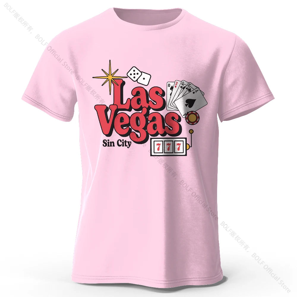Work & Play Printed 100% Cotton T-Shirt Lightweight Round Neck Short Sleeve Tee Unisex Everyday Style