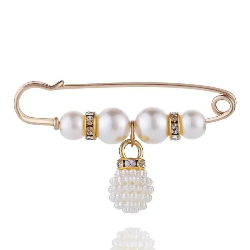 Detachable Metal Pins For Clothing Elegant Clip On Brooches For Women's Sweaters Cardigans Dresses