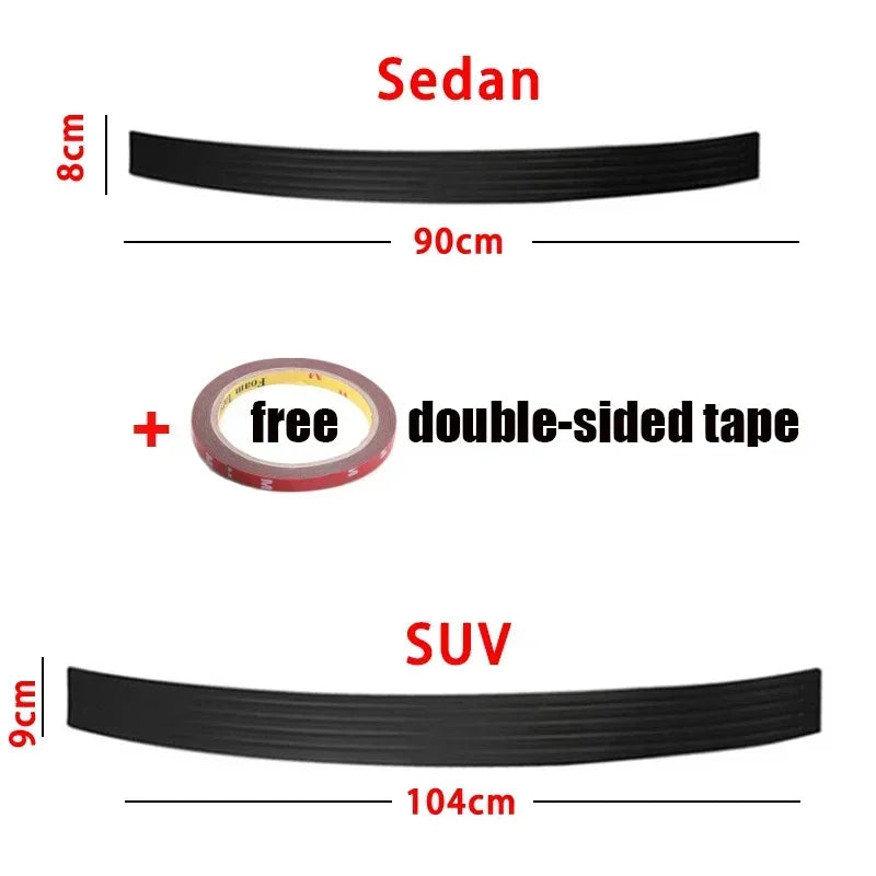 NEW Universal Car Trunk Door Sill Plate Protector Rear Bumper Guard Rubber Mouldings Pad Trim Cover Strip Car Accessories