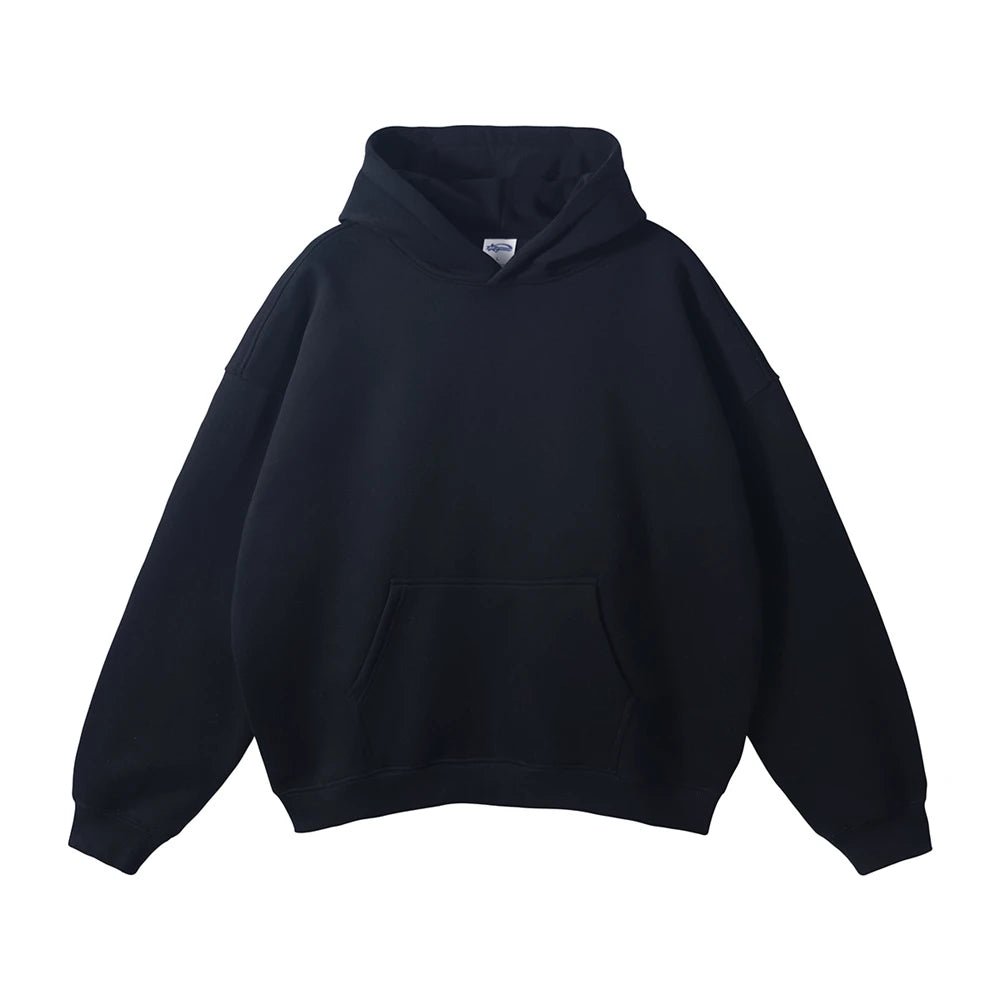 ZODF Men's Unisex Fleece Hoodie - 350gsm Oversized Winter Sweatshirt