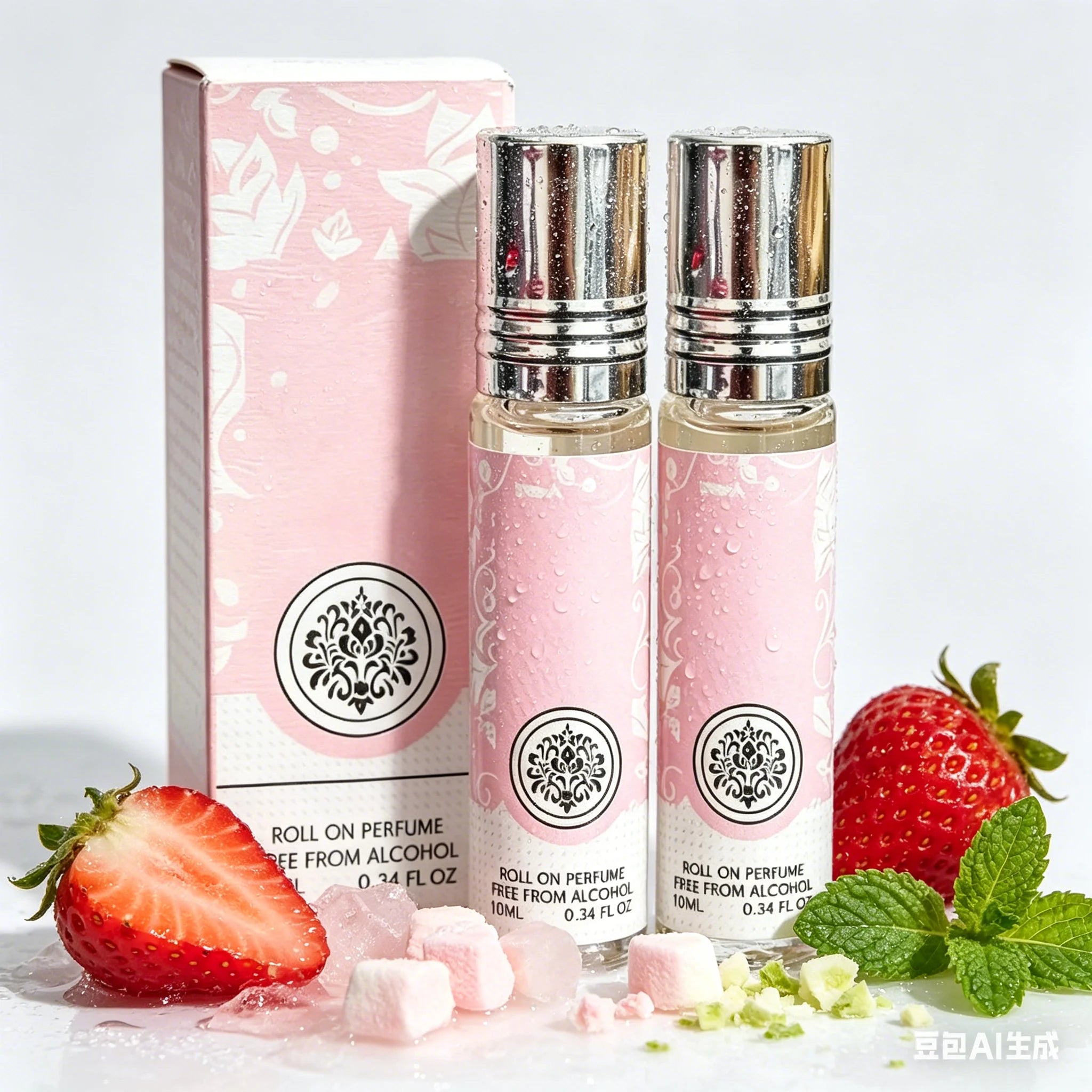 Dopamine Roll-On Body Essential Oil for Women, Portable Eau De Parfum Oil 0.34 Ounce, Liquid Form, for Makeup Dating Birthday Us