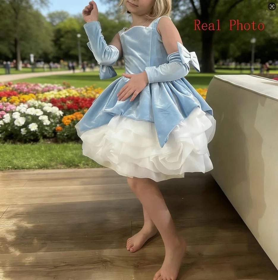 Luxe Velvet Girls Birthday Dress