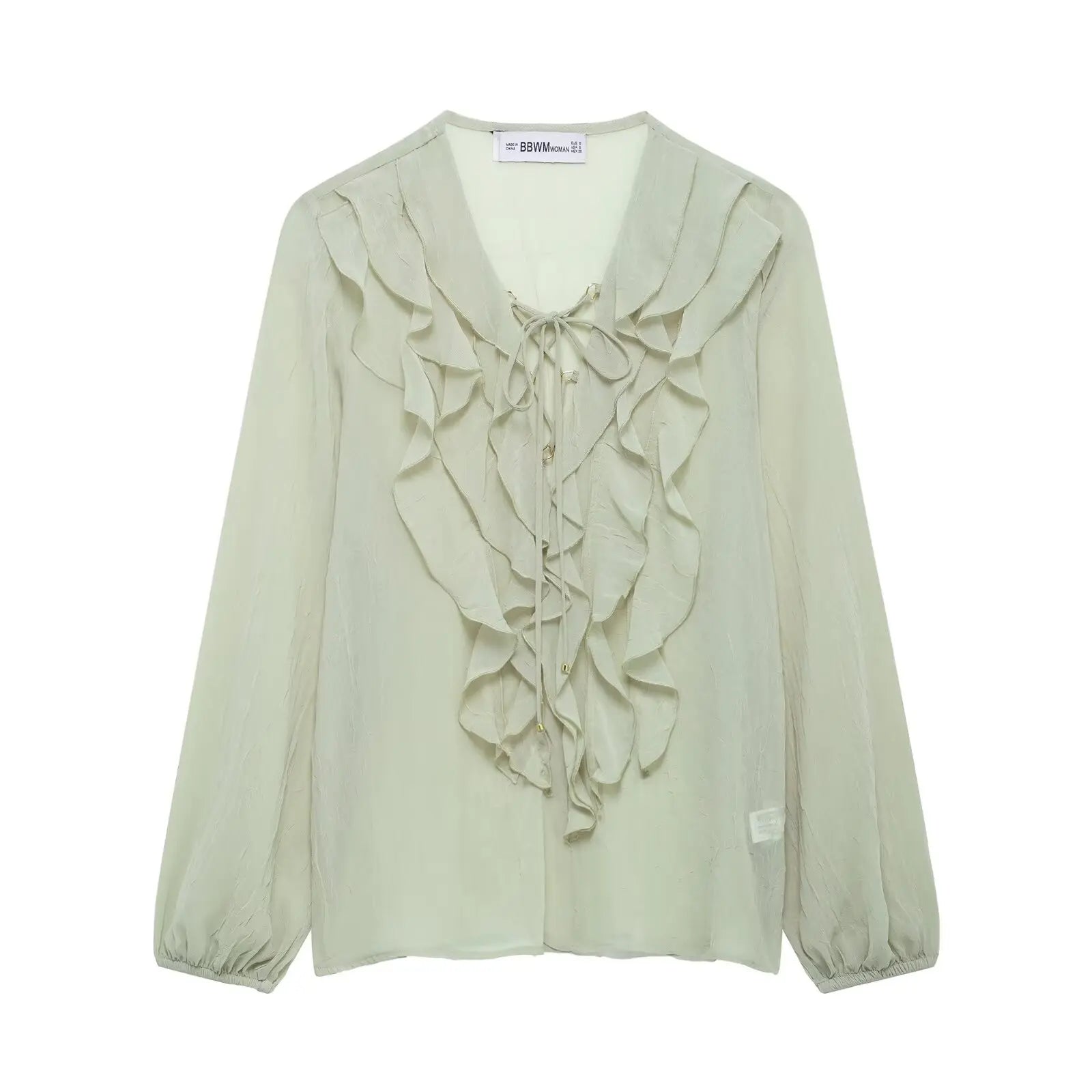 Lace Bandage Smock Blouse