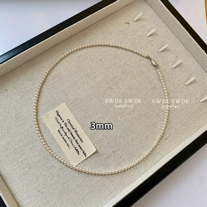 Multi-Layer Imitation Pearl Bead Necklace for Women