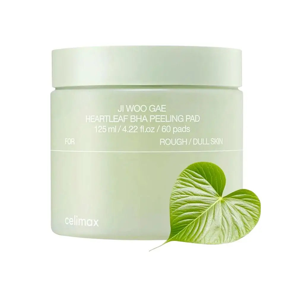 Celimax Skincare Set, Heartleaf BHA Peeling Pads, Real Noni Energy Ampoule & Acne Bubble Cleanser for Moisturizing Exfoliating
