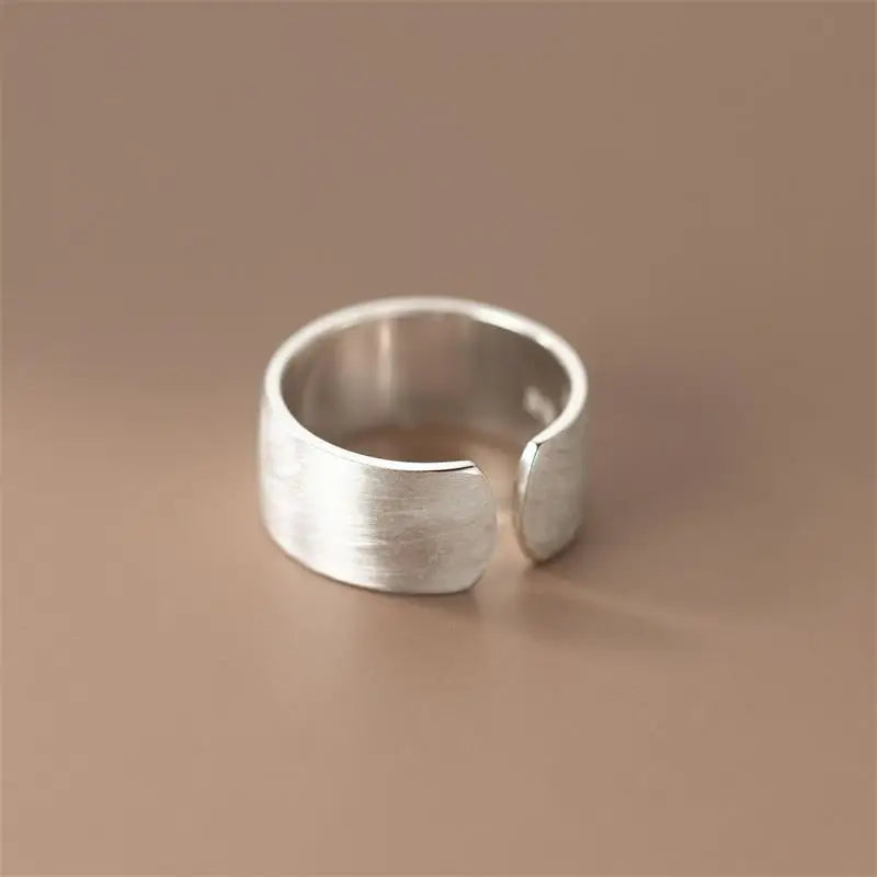 Korean Style Adjustable Wide Open Cuff Ring for Women