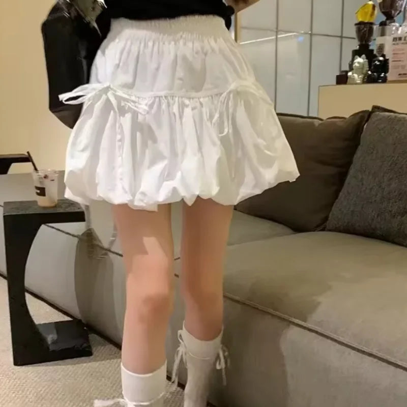 Japanese Y2k Cute Ruffled Plaid Skirt Punk Rock Subculture Cake Skirts Japanese Preppy Style Casual New Women Skirts Lolita Lace