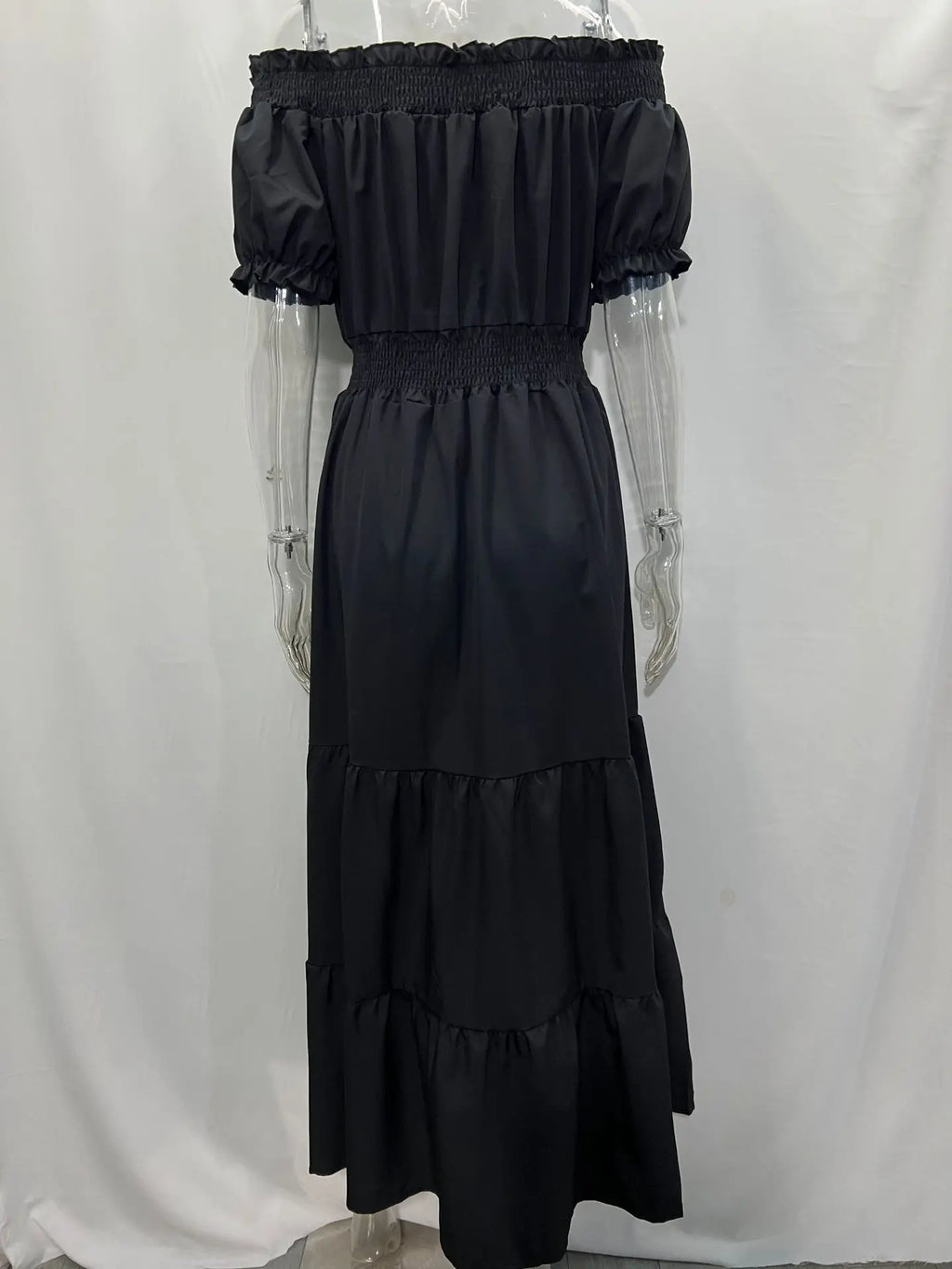 Summer Sexy Off Shoulder Slash Neck Ruffle Beach Party Dress Elegant Women Fashion Red Lace-up Pleated Holiday Long Dresses Robe