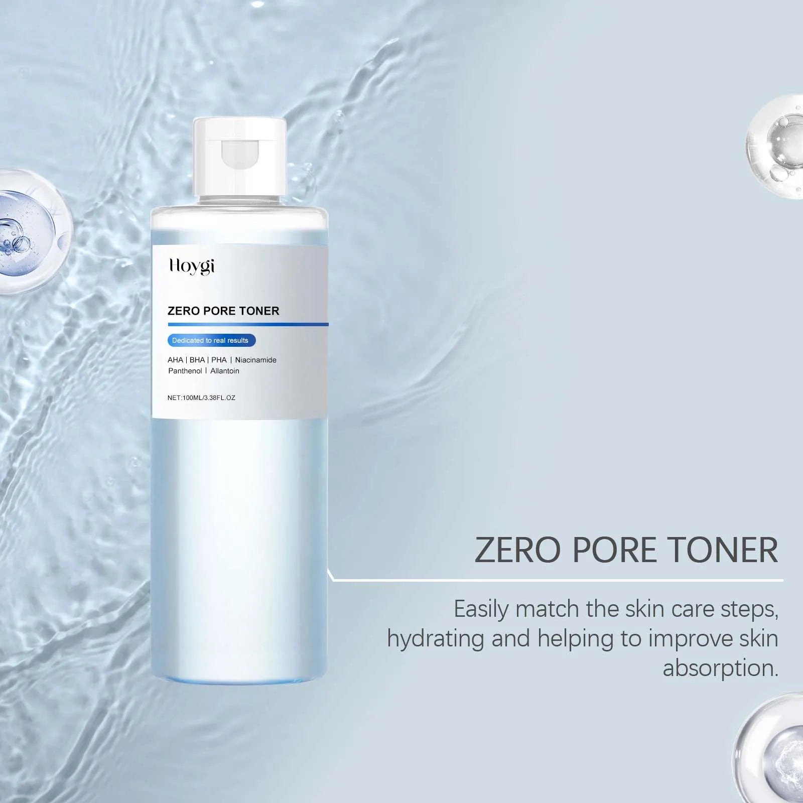 Hoygi Deep Hydration Face Toner Shrink Pores Clarify Skin Barrier Repair Sensitive Skin Care Nicotinamide Hydrating Toner 100ml