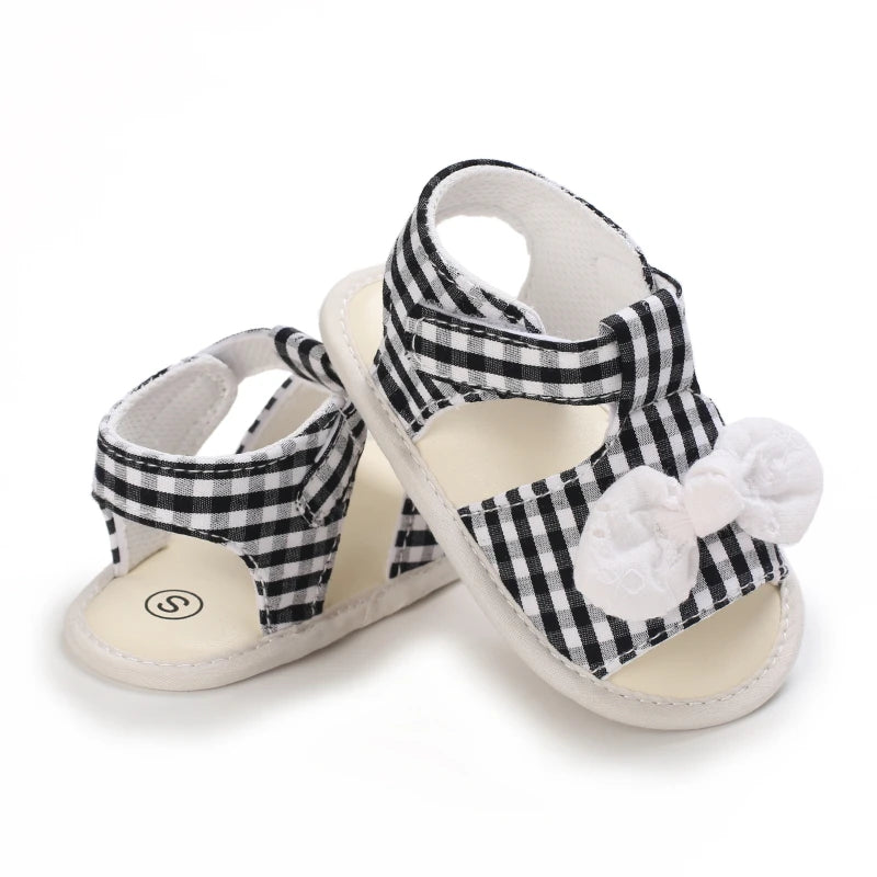 Baby Girl Summer Sandals 0-1 Year Cute Bow First Walker Soft Comfortable Newborn