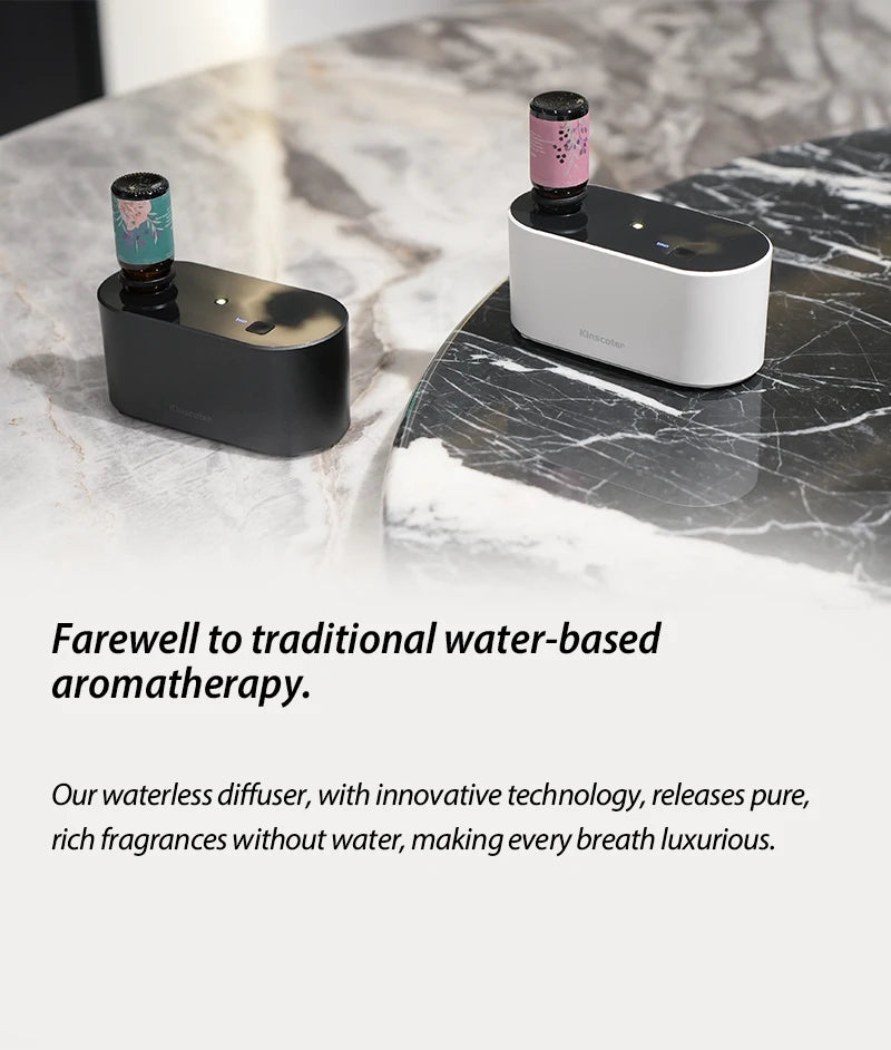 Electric Aromatherapy Diffuser Machines Waterless Aroma Diffusers Work with Essential Oils Bottles Emit Fragrances Perfect