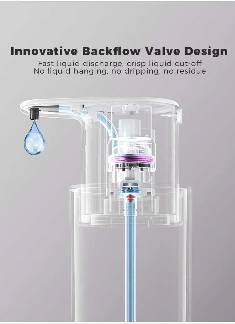 Dispensador de jabón de cocina de 480 ml con sensor automático, máquina de desinfectante de manos, dispensador de jabón eléctrico inteligente para gel de baño, acero inoxidable 304